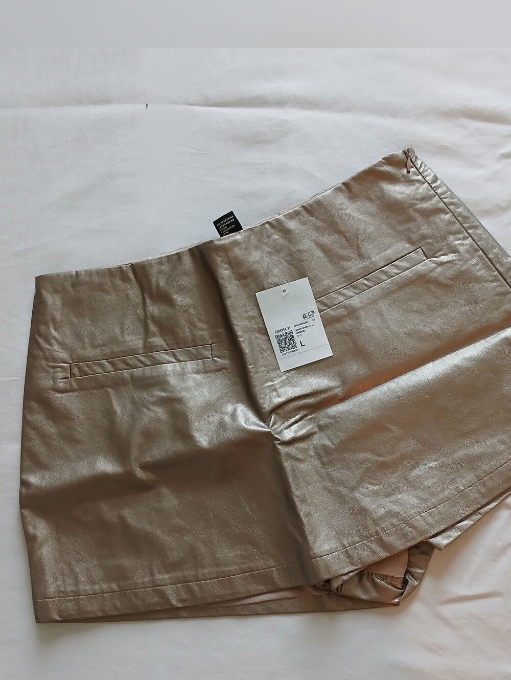 Forever 21 Metallic Gold Women's Skort